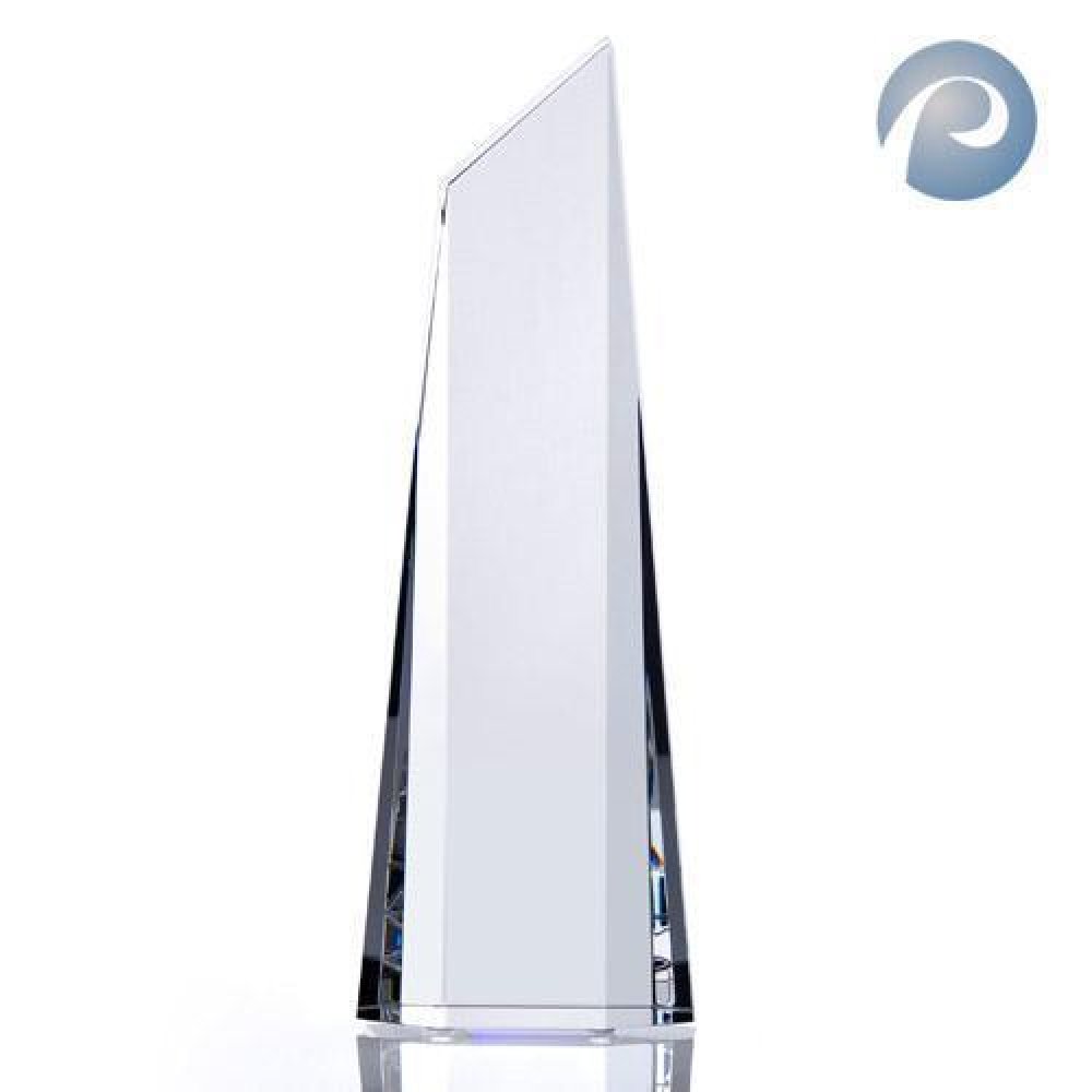 Polygon Obelisk — 9"H x 3-1/8"W x 2"D