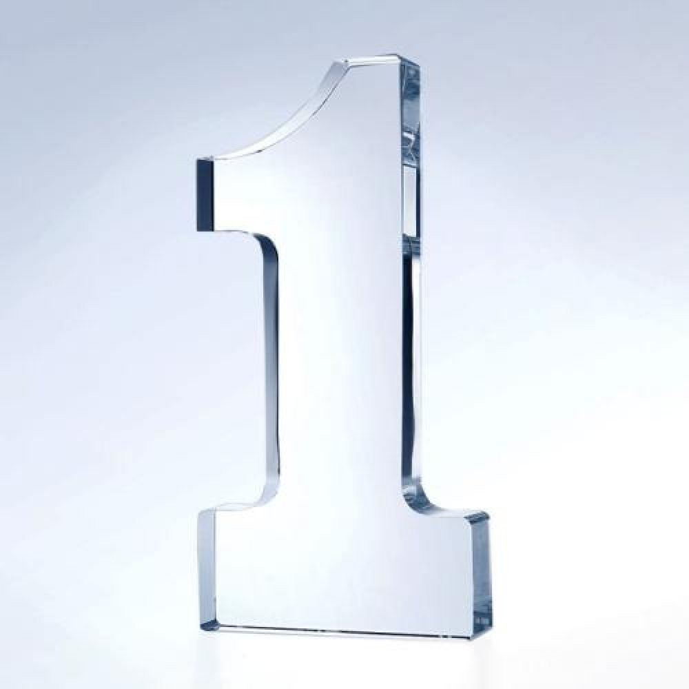 Number 1 — 6"H x 3"W x 3/4"D