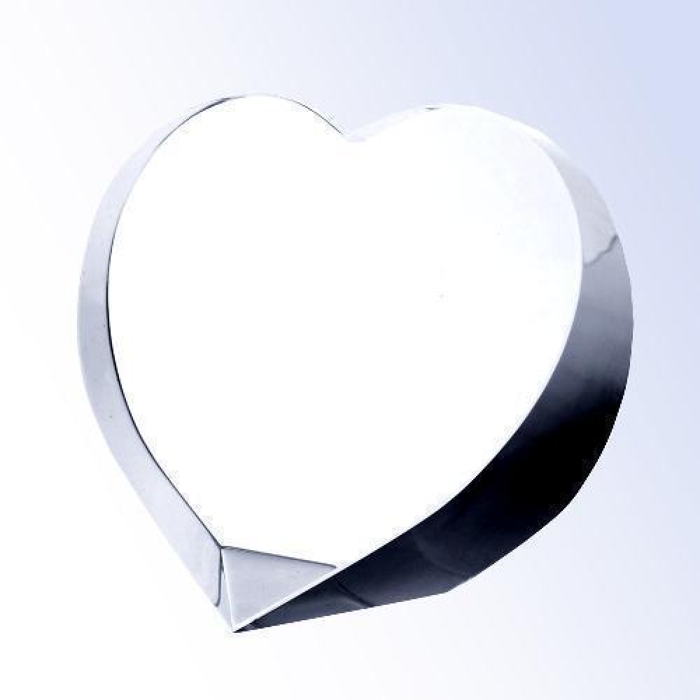 Always In My Heart Paperweight — 3-3/4"H x 3-3/4"W x 1-3/8"D