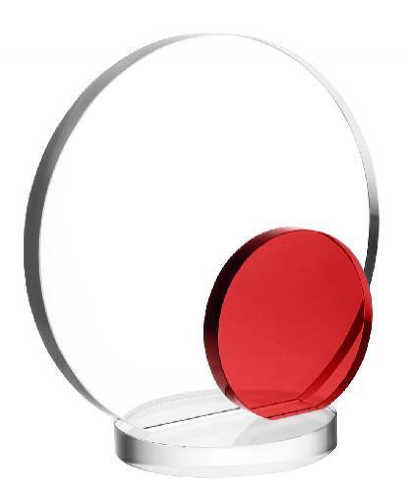 Red Eclipse — 6-1/4"H X 6-1/4"W X 3-1/2"D