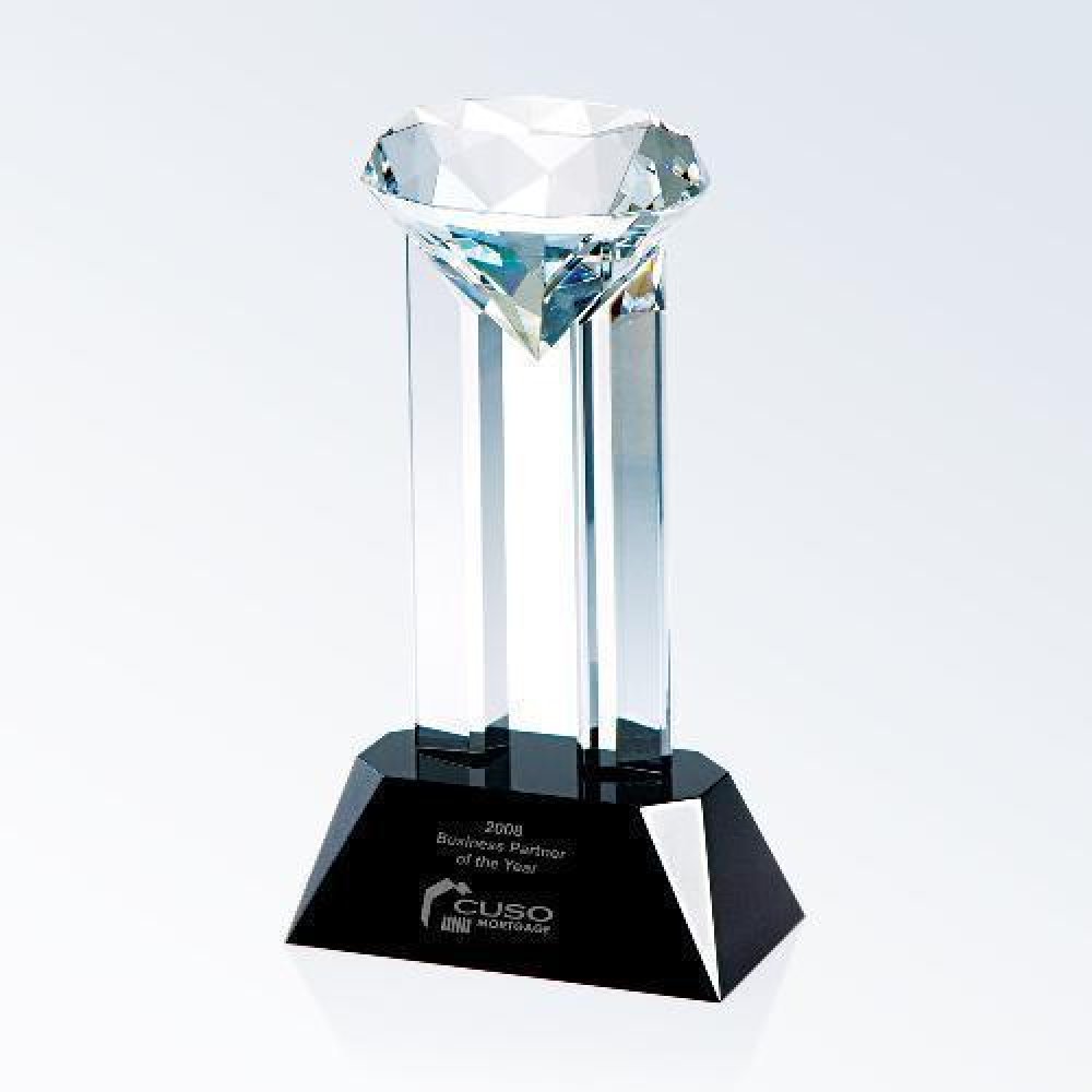 Venus Diamond Award — 9"H x 5"W x 2-3/4"D