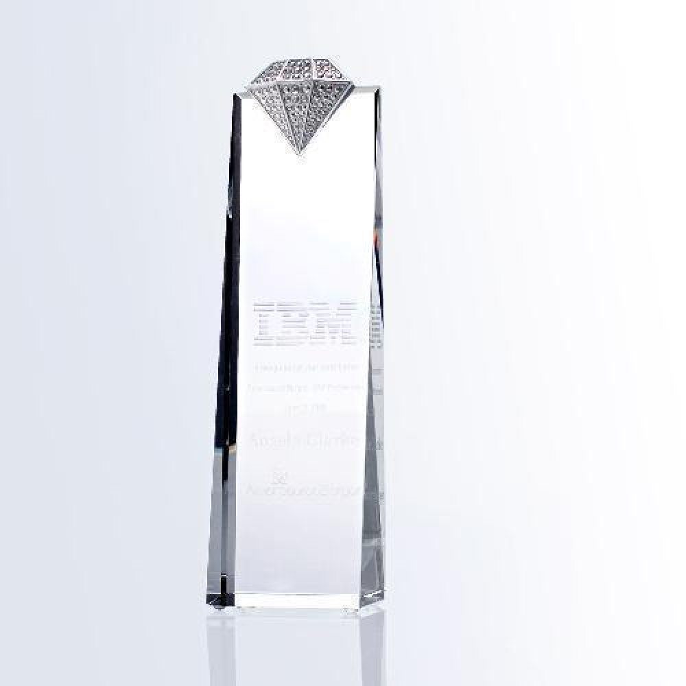Luxury Diamond Tower — 10-1/4"H x 2-3/4"W x 2"D