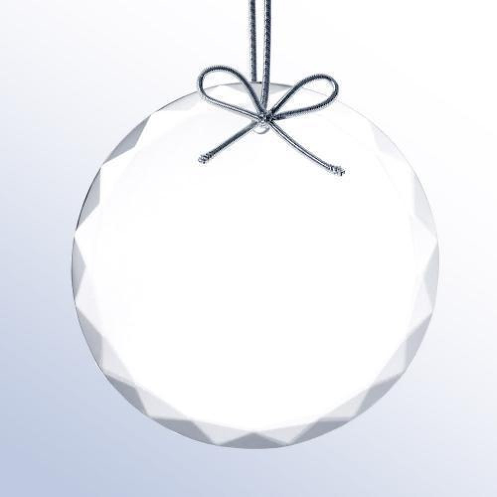 Premium Circle Ornament — 3-1/2"H x 3-1/2"W x 1/4"D