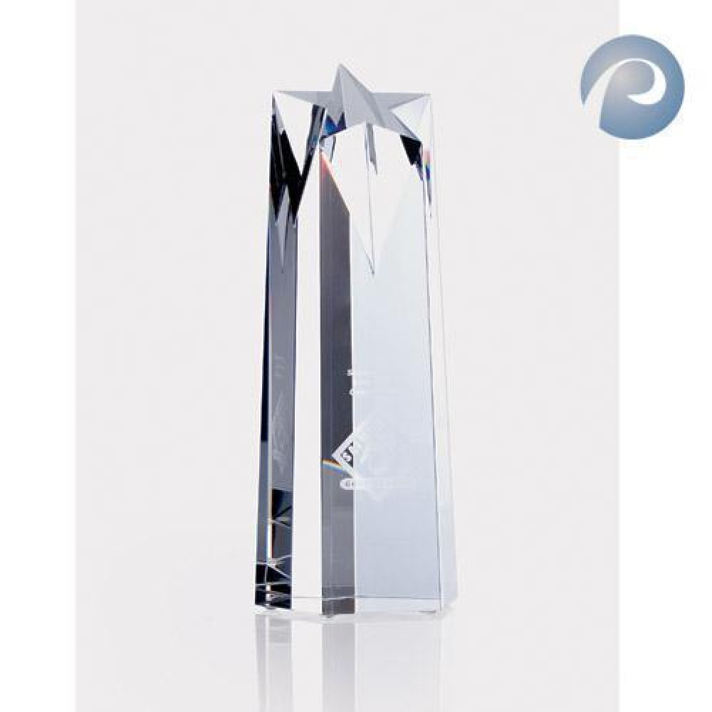Star Obelisk — 10"H x 3-3/4"W x 3"D