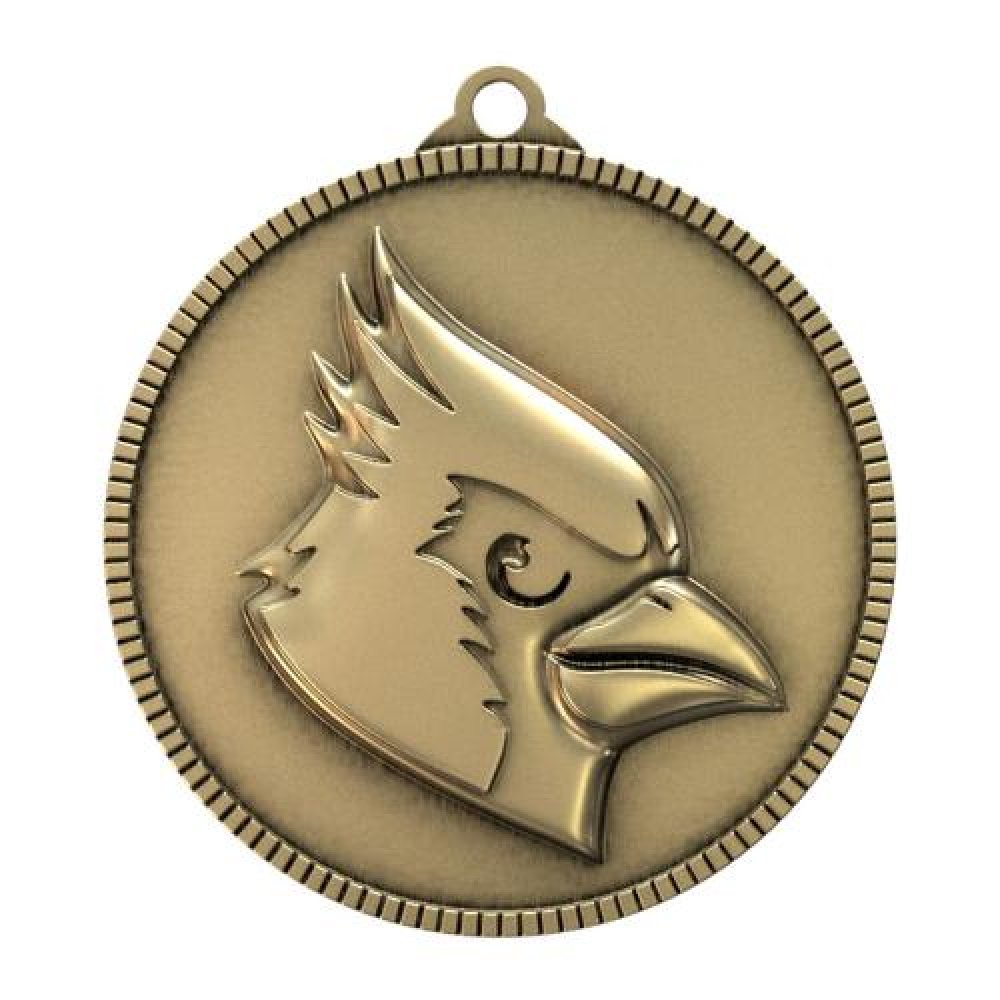 Classic Legacy Medallion - Cardinal — 2" Antique Gold Medallion