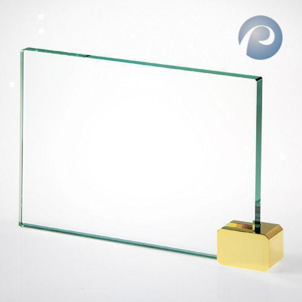 Achievement Award with Brass Holder — 6"H x 8"W x 1-1/2"D