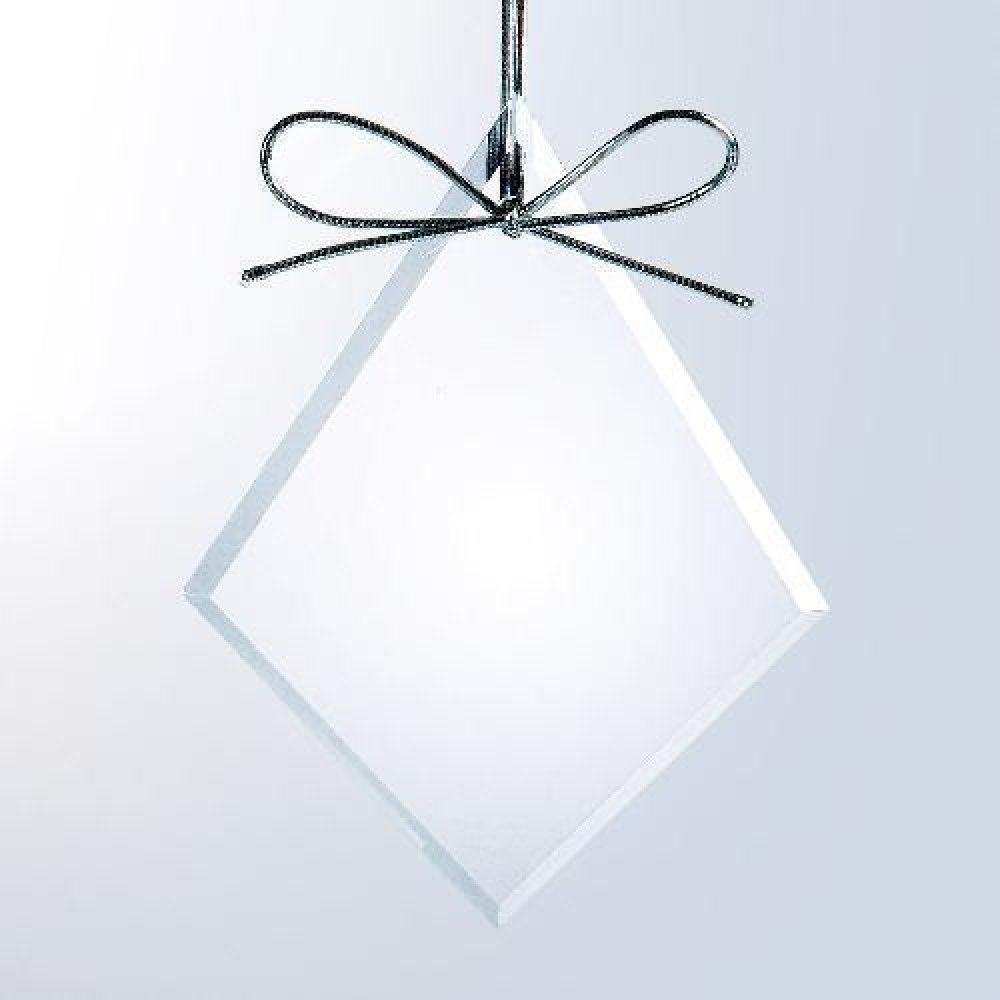 Starfire Diamond Ornament — 4-5/8"H x 3-1/2"W x 3/16"D