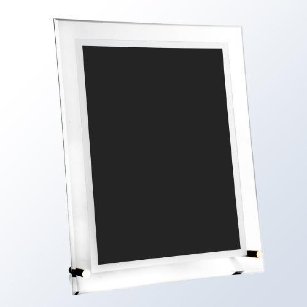 Acrylic Black Complex Plaque — 11"H x 8-1/2"W x 3/16"D