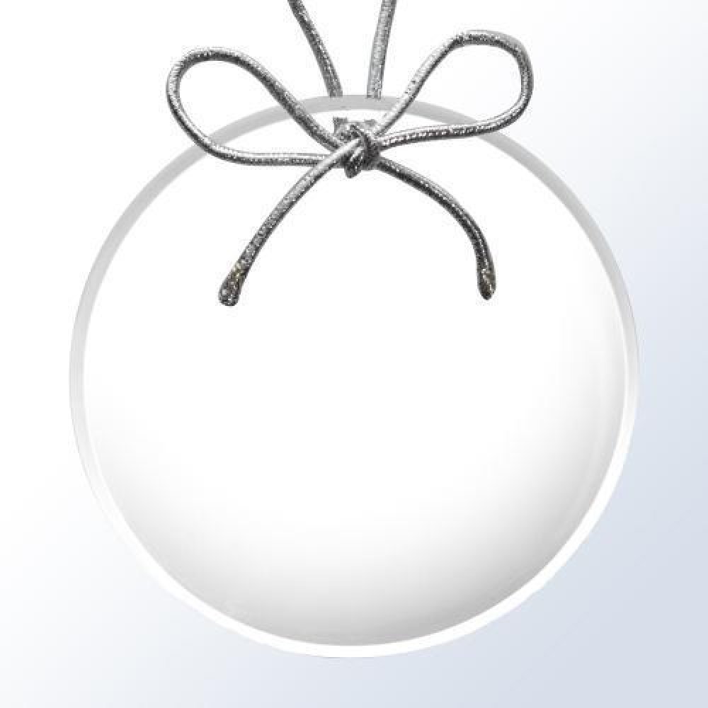 Acrylic Circle Ornament — 3-1/2" Dia x 3/16"