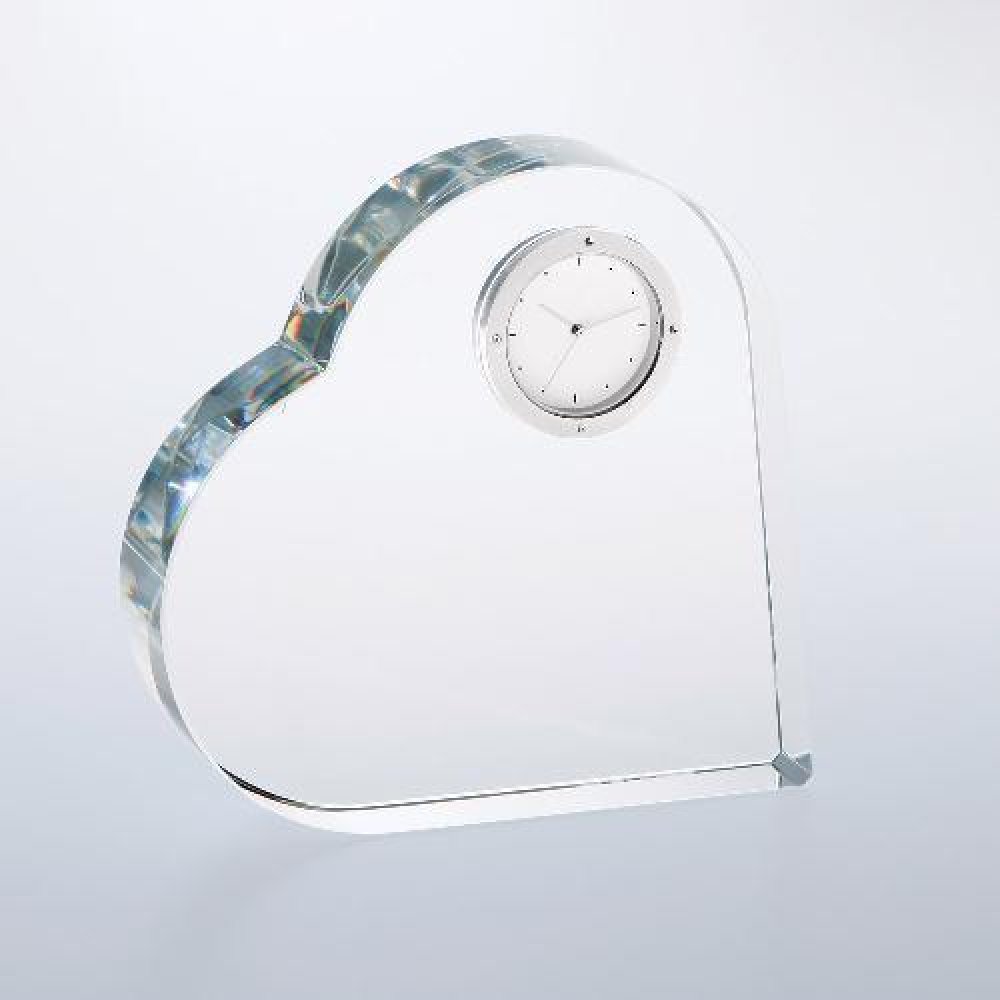 Heart Keepsake Clock — 5"H x 5"W x 1"D