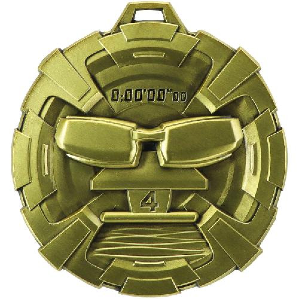Carbonite Medal - Swimming — Silver 3"