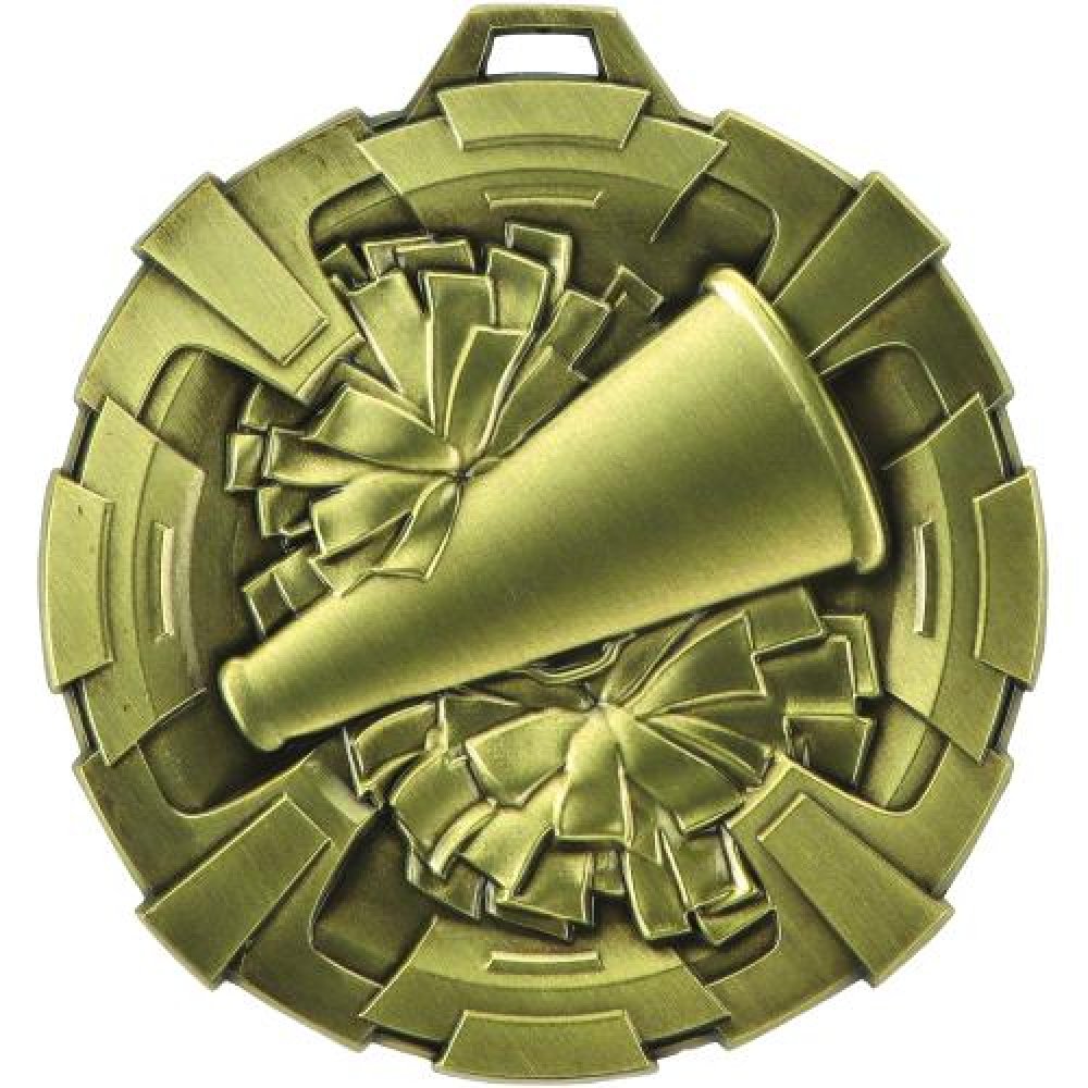 Carbonite Medal - Cheer — Silver 3"