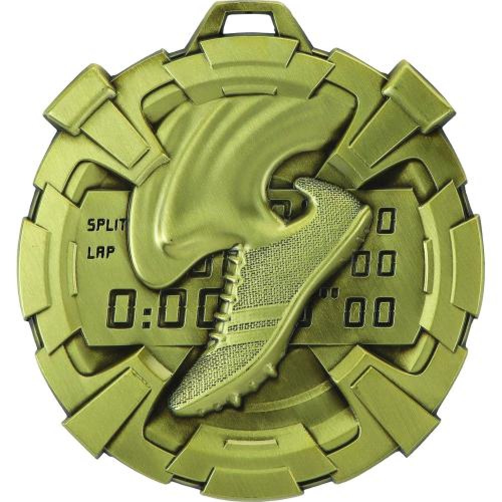 Carbonite Medal - Track — Silver 3"
