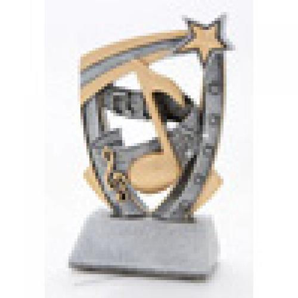3-D Star Resin Award -Music — Music