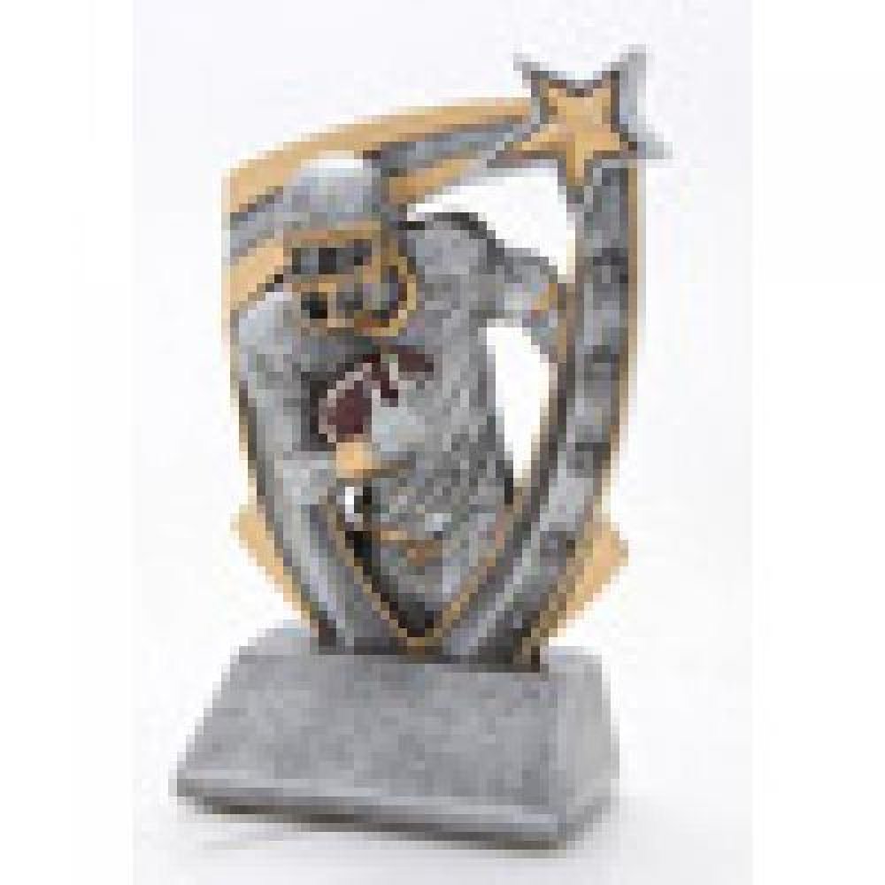 3-D Star Resin Award -Football — Football