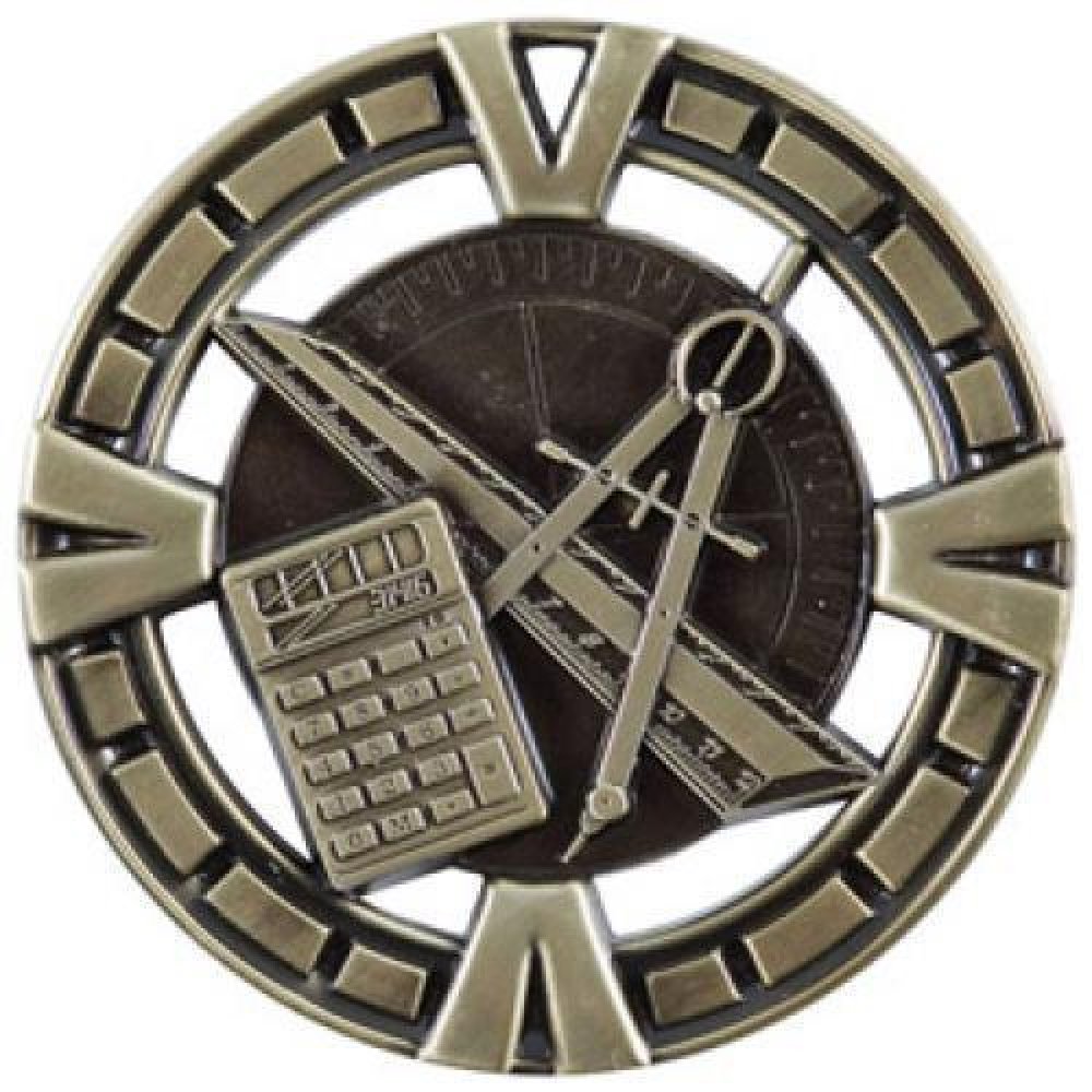 BG Series Medal Awards -Math — 2 1/2" Gold
