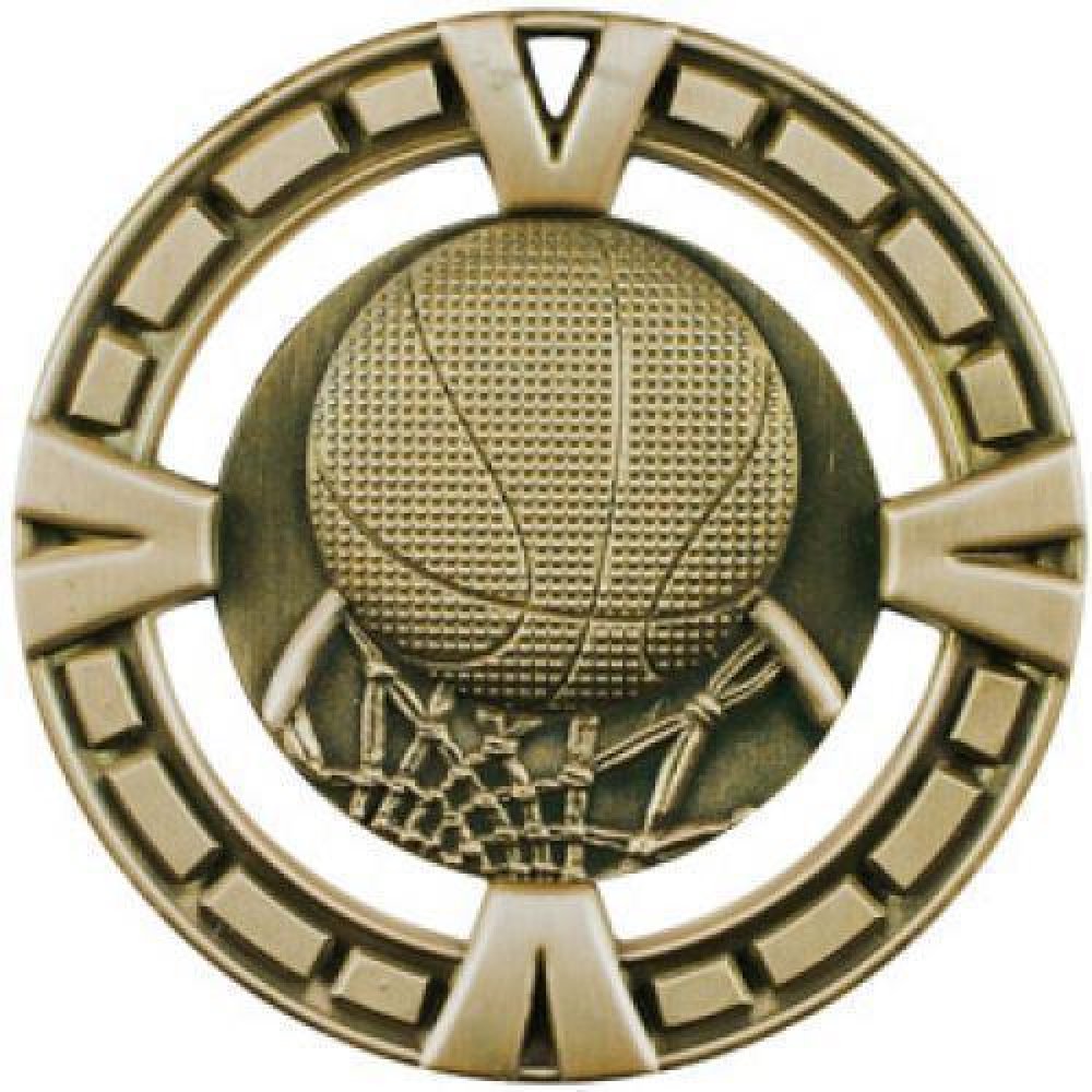 BG Series Medal Awards -Basketball — 2 1/2" Silver
