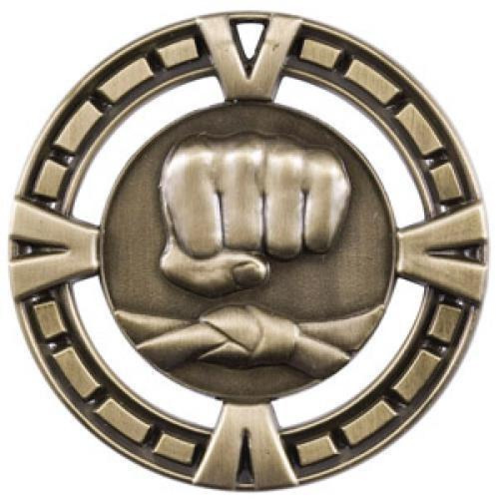 BG Series Medal Awards -Martial Arts — 2 1/2" Silver