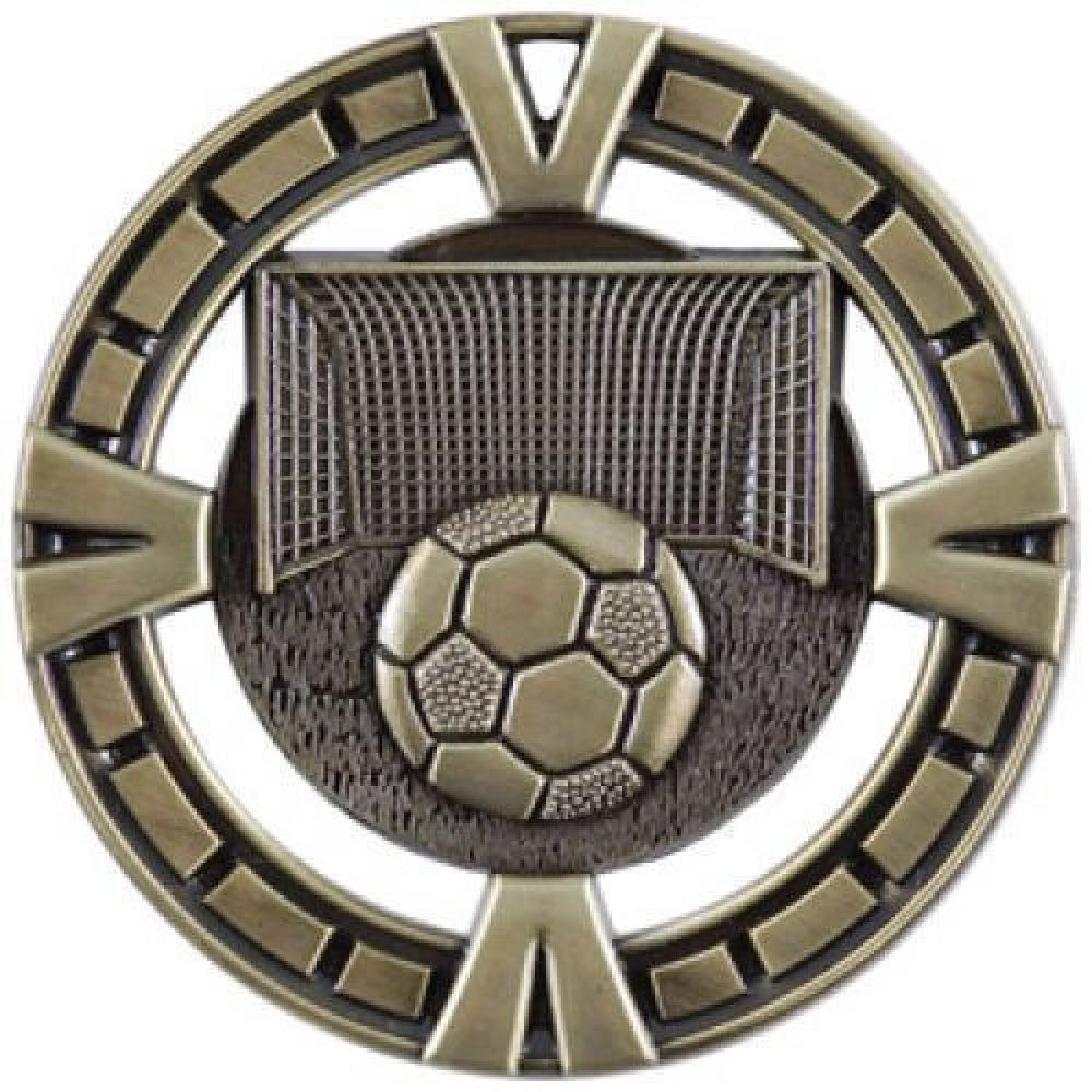 BG Series Medal Awards -Soccer — 2 1/2" Gold