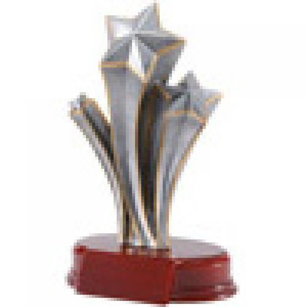 Shooting Star Resin Awards — Antique Gold Star 7 1/4"