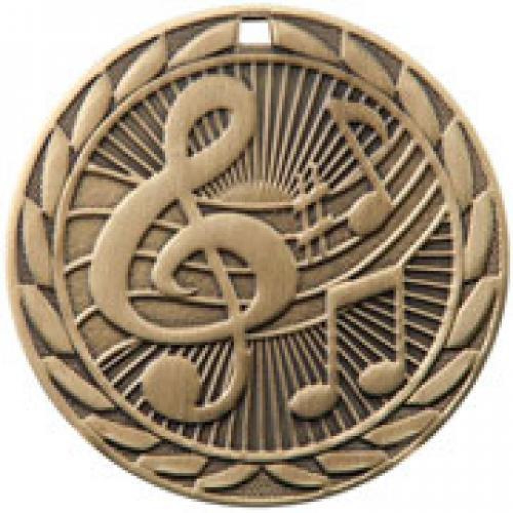 FE Series Medals -Music — Silver 2"