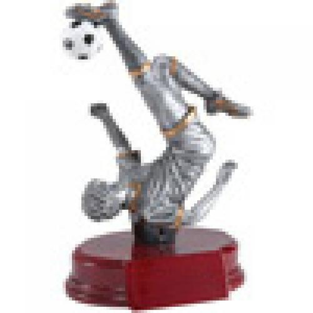 Bicycle Kick Soccer Resin Awards — Female 7 1/4"