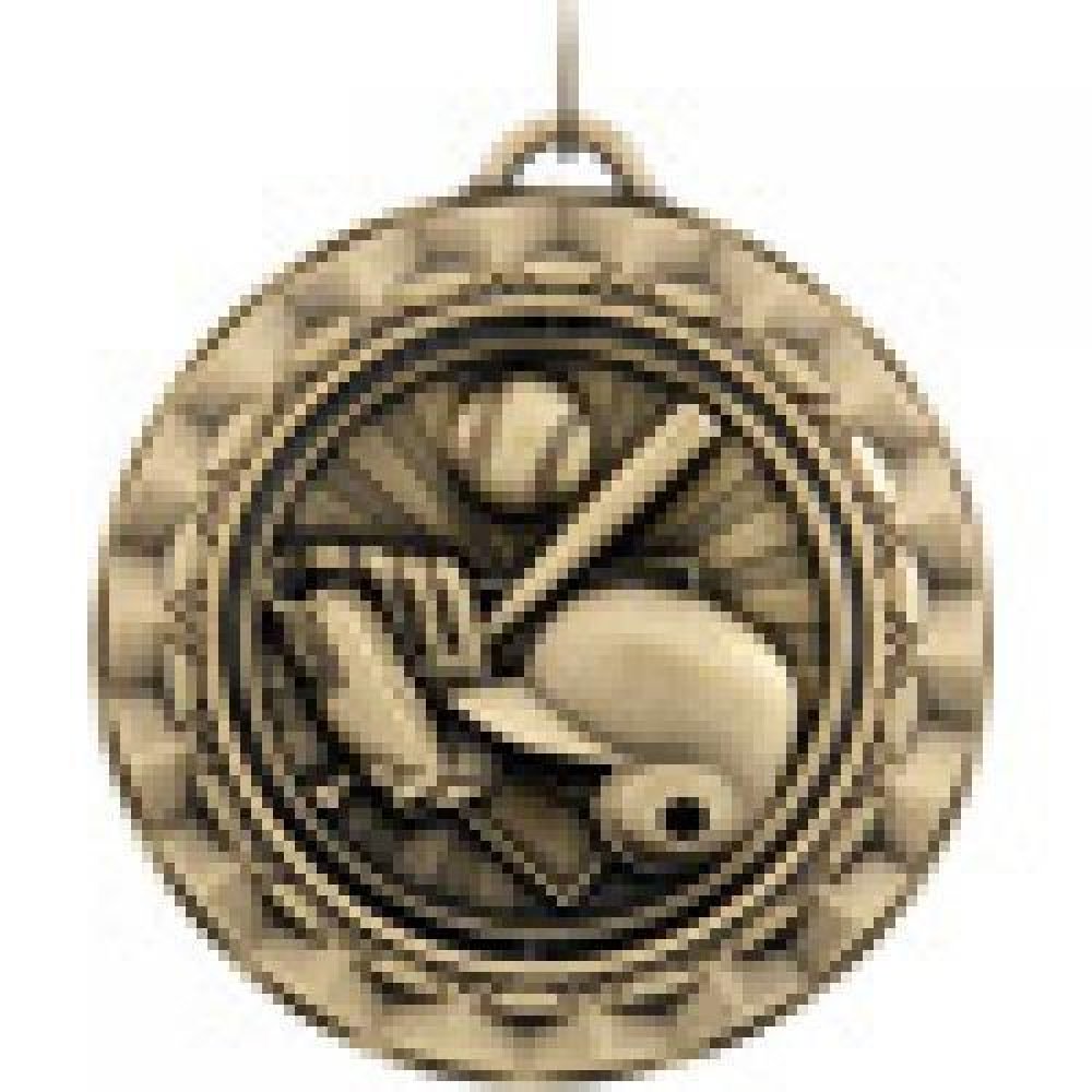 Spinner Medals -Baseball — Bronze 2"