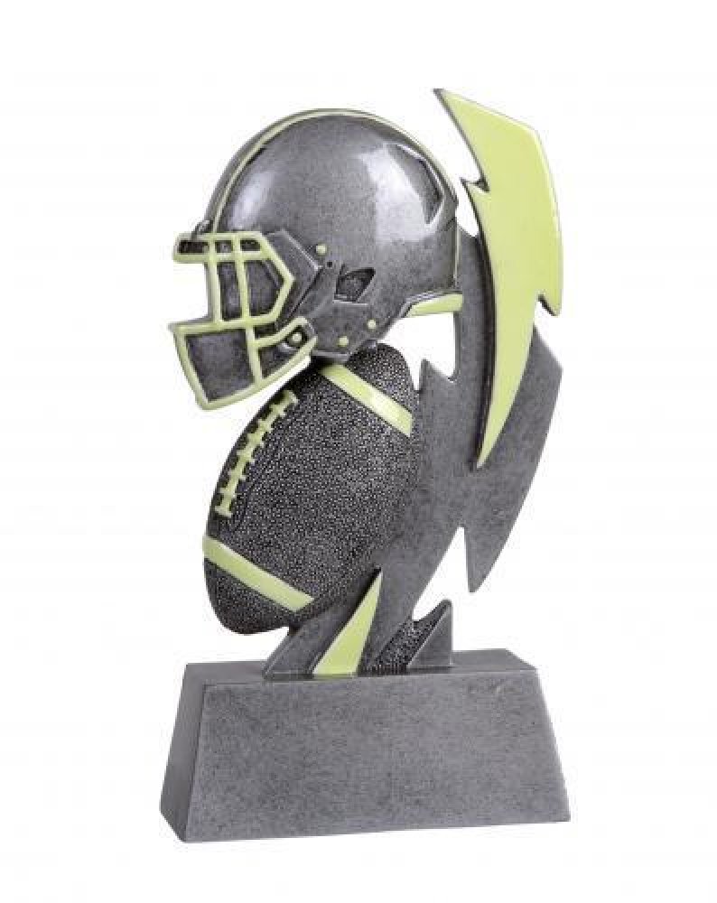 Glow in the Dark Resin Award -Football — Basketball 6" Tall