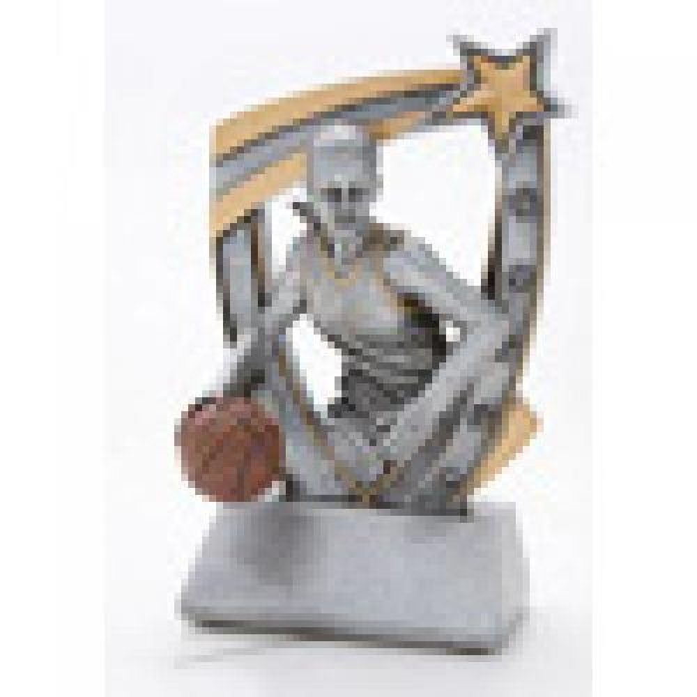 3-D Star Resin Award -Basketball — Male