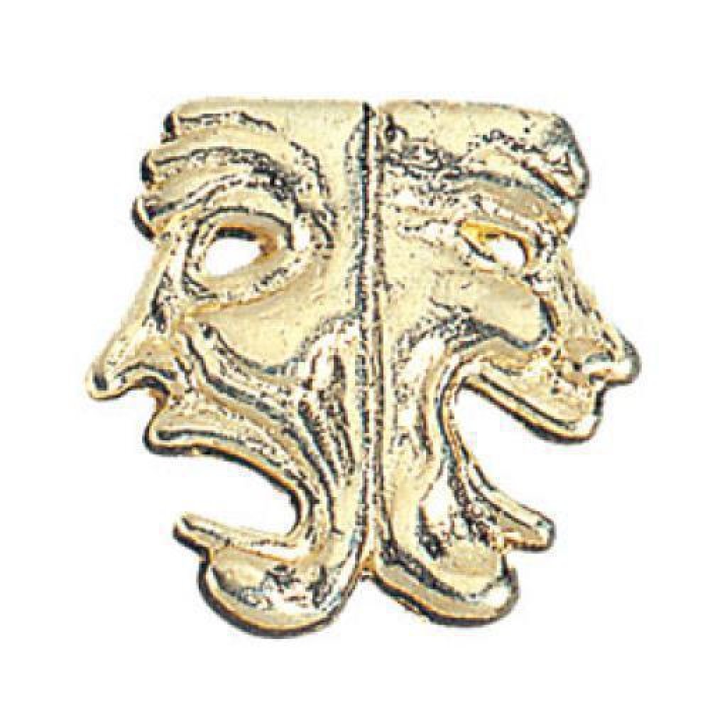 Drama Chenille Pin — Approximately 1"