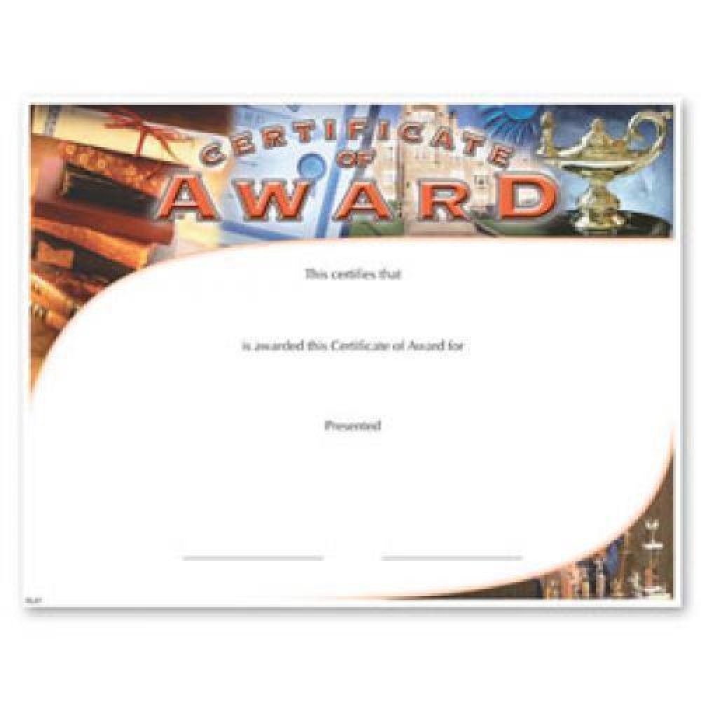 Award Certificate — 8 1/2" x 11"