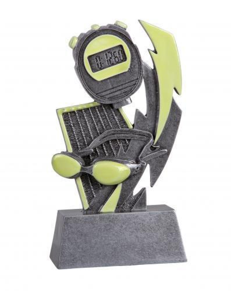 Glow in the Dark Resin Award -Swimming — Swimming 6" Tall