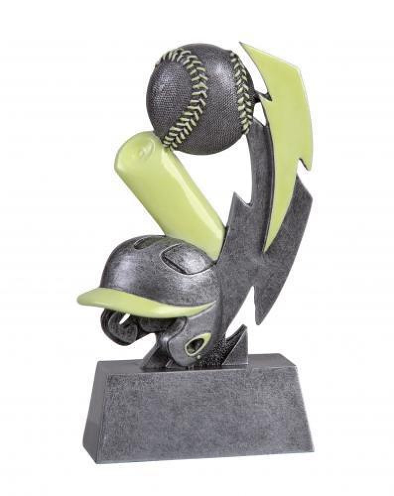 Glow in the Dark Resin Award -Baseball — Baseball 6" Tall