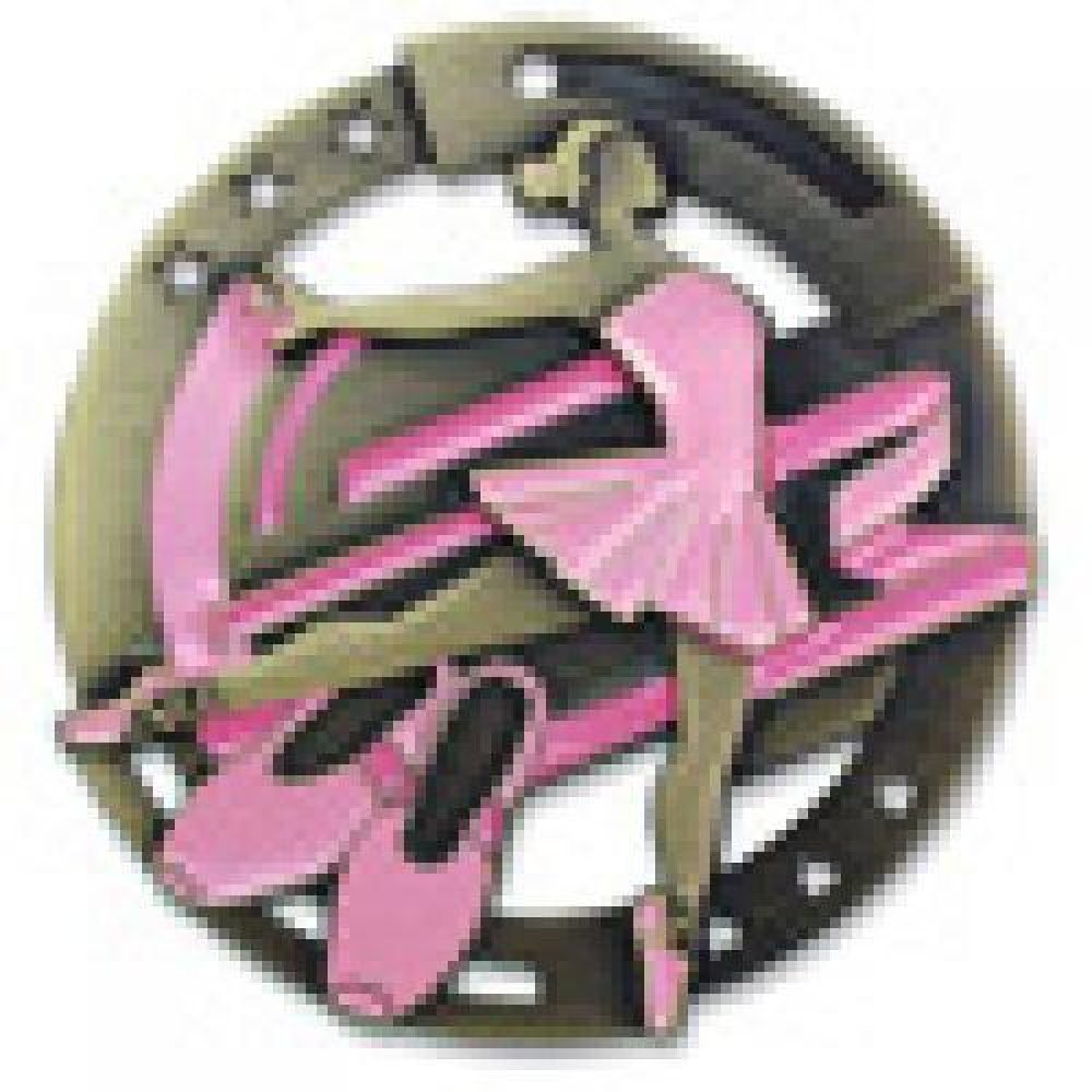 M3XL Series Medals -Ballet — Silver 2 3/4"