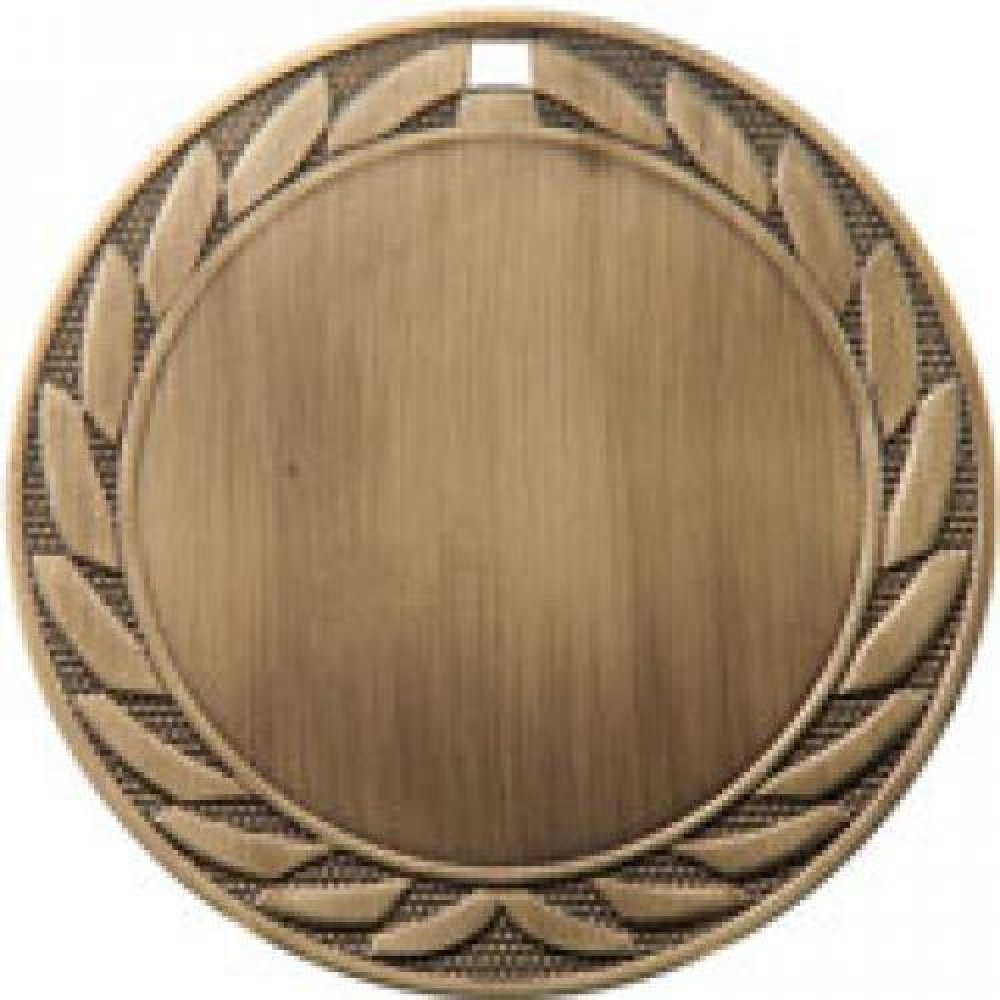 FE Series Medals -Wreath 2" Insert Holder — Gold 2 3/4"