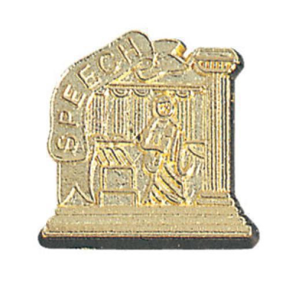 Speech Chenille Pin — Approximately 1"