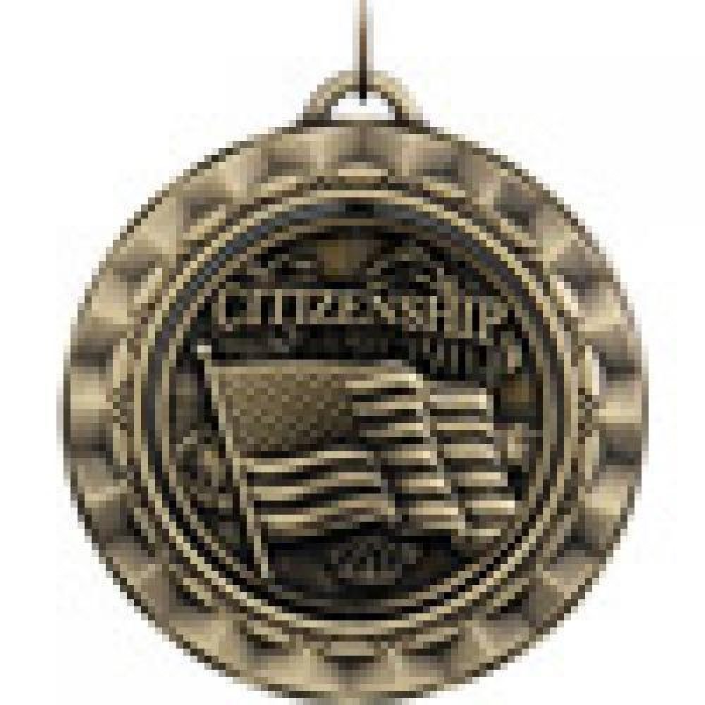 Spinner Medals -Citizenship — Gold 2"