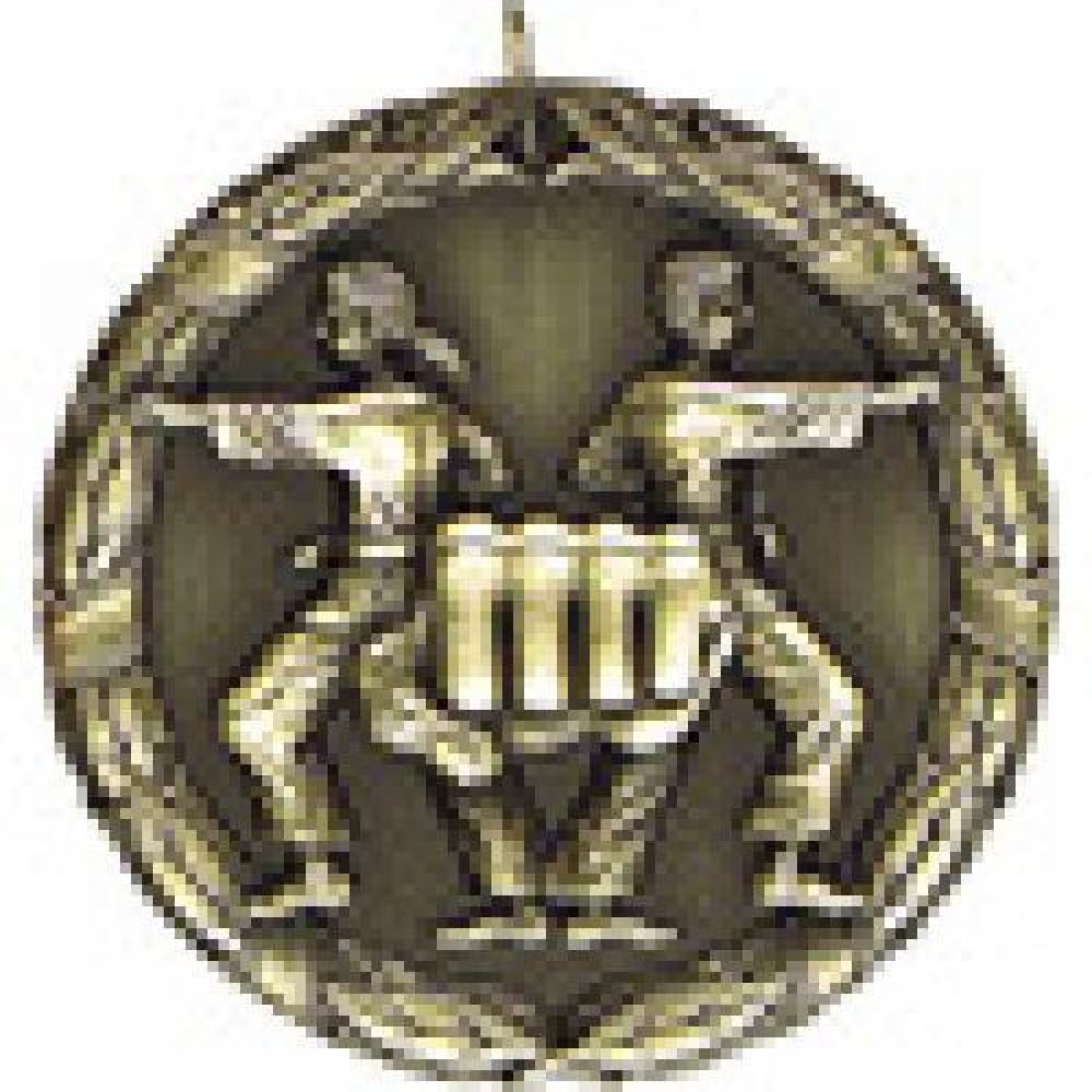 XR Medals -Karate — Silver 1 1/4"