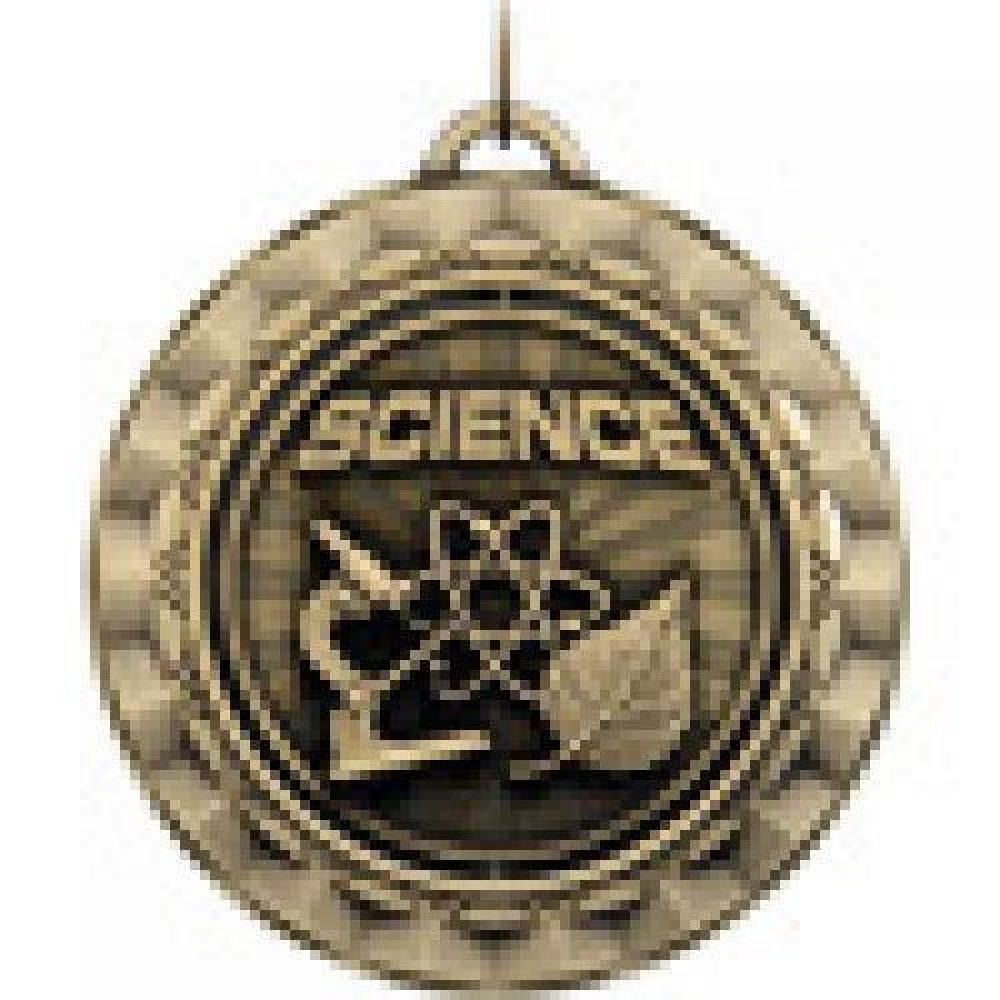 Spinner Medals -Science — Bronze 2"