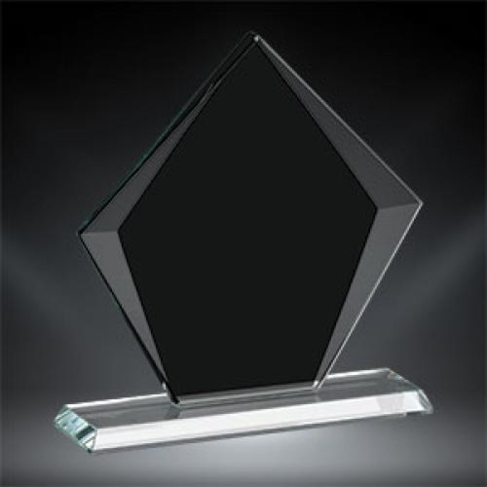 Corporate Sable Diamond Glass Award — Diamond - 6 1/4" X 5 3/4" X 2"