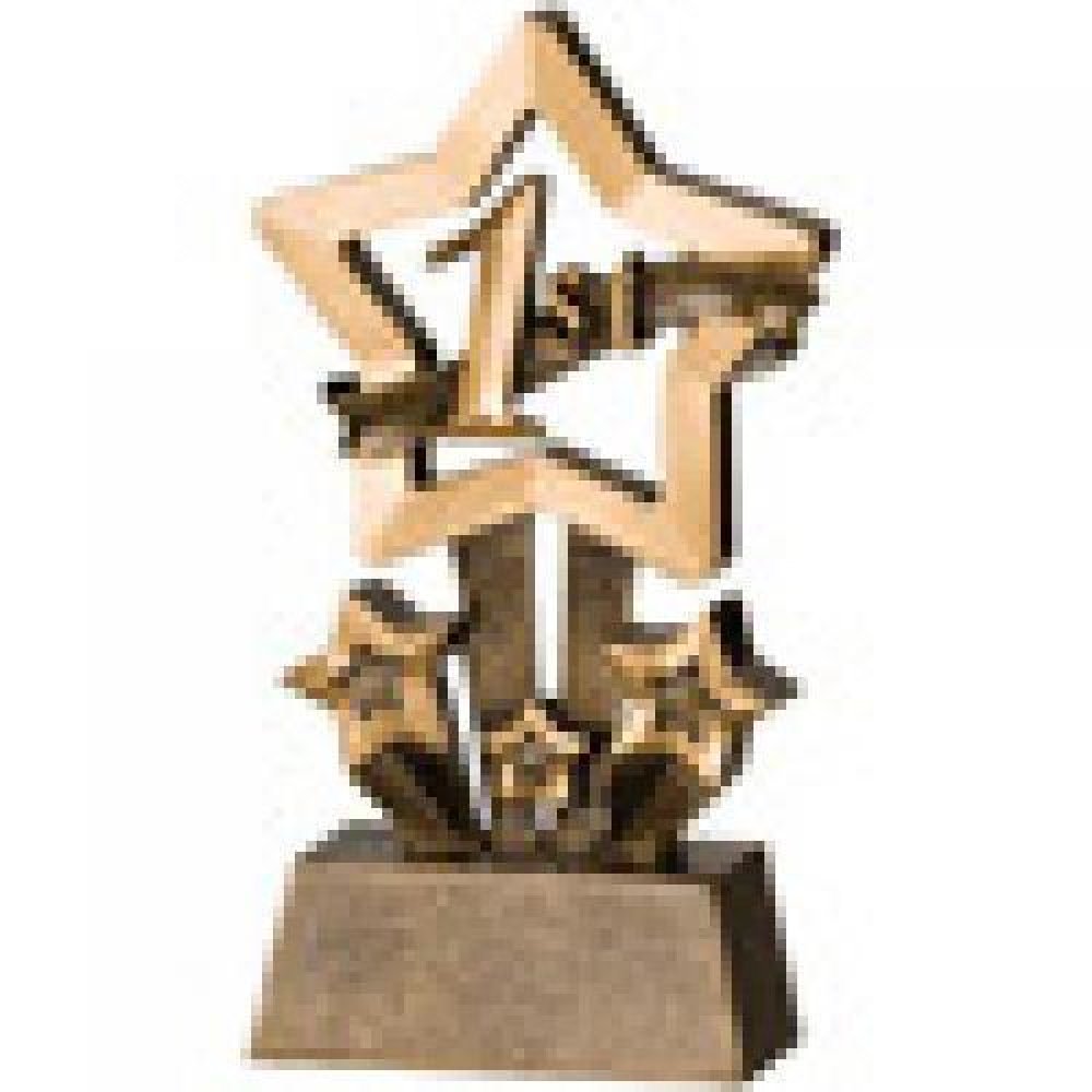 Star Resin Awards -1st, 2nd and 3rd Place — 3rd Place 4 1/2"