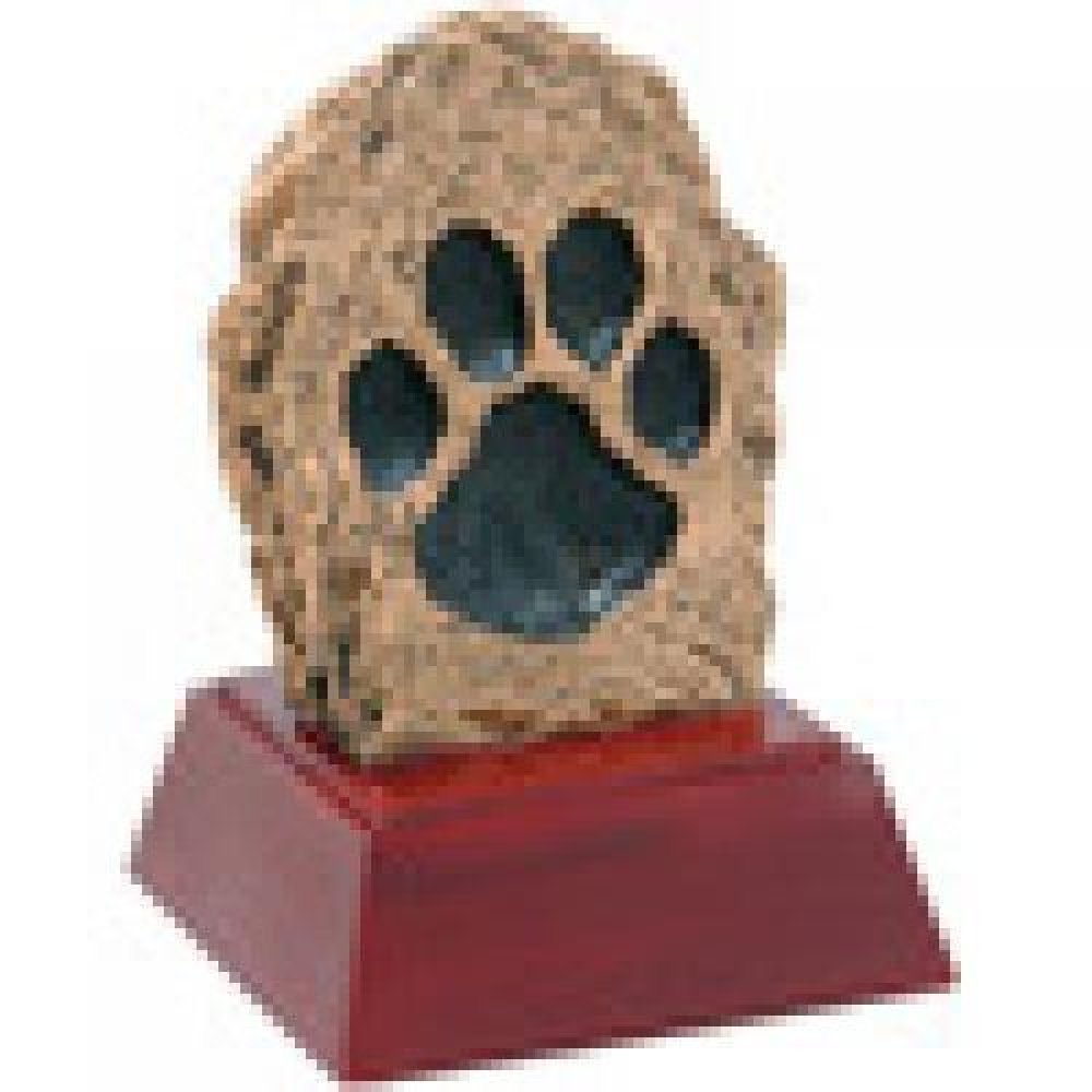 Paw Print Resin Award — Paw Print 4"