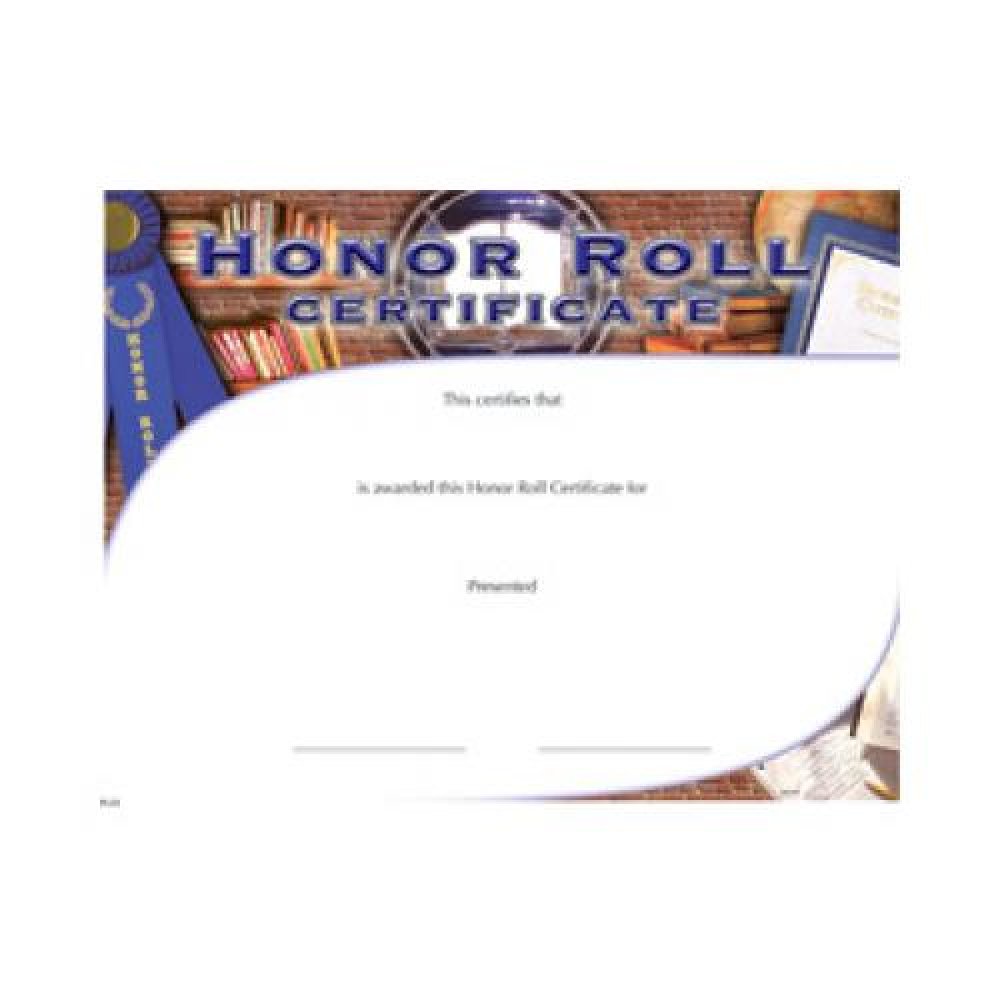 Honor Roll Certificates — 8 1/2" x 11" - Honor Roll