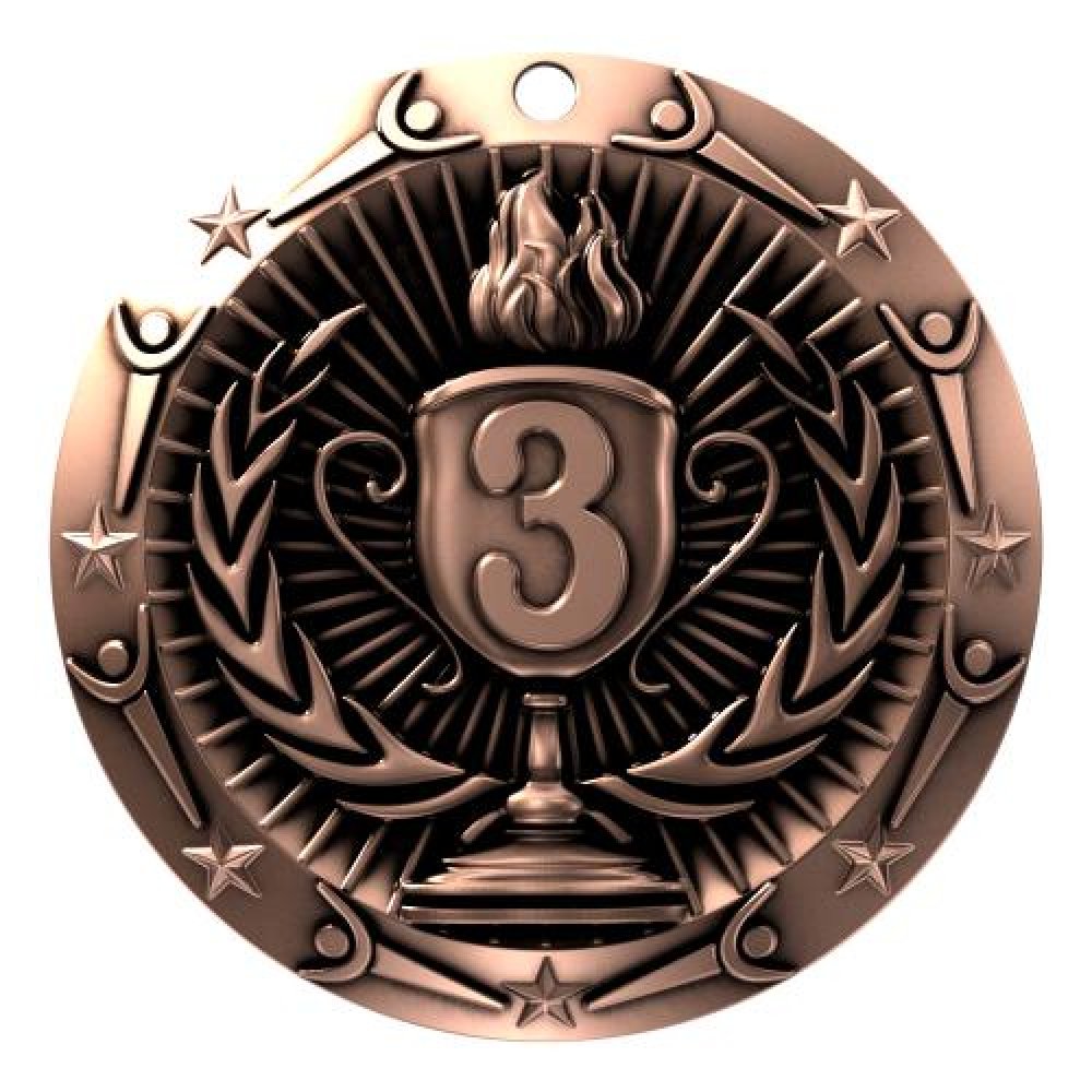 World Class Medal -3rd Place — 3" Round (Bronze)