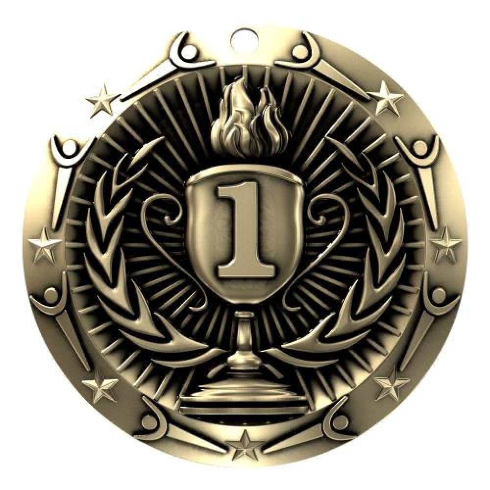 World Class Medal -1st Place — 3" Round (Gold)