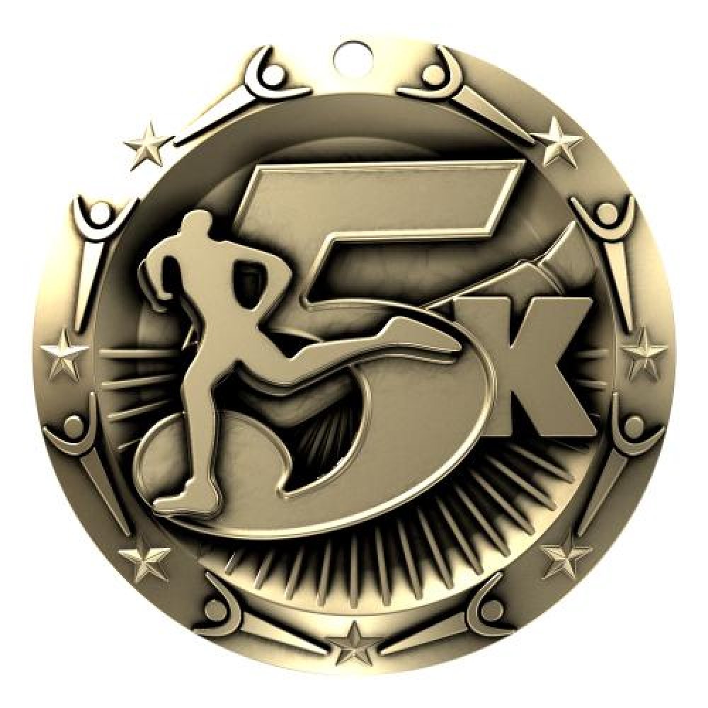 World Class Medal -5K — 3" Round (bronze)