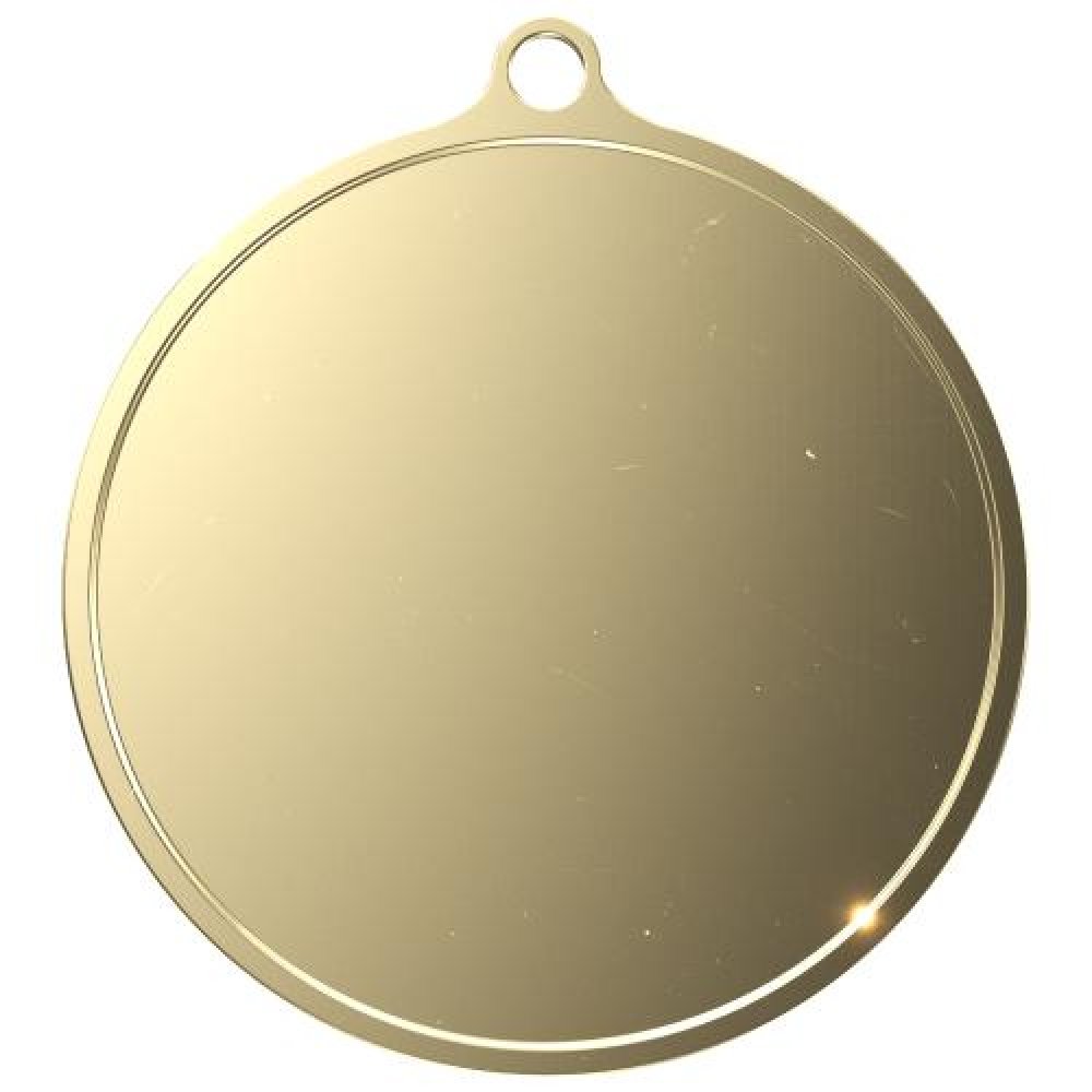 Flat Texture Tone Medallion with Eyelet — 2-1/4" Bright Bronze Flat Texture Tone Medallion with Eyelet