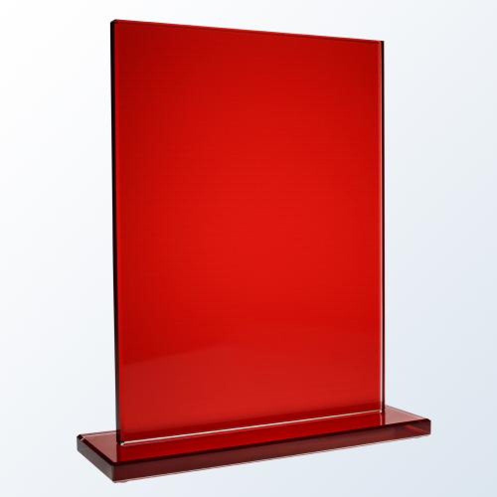 Red Honorary Square — 8-3/8"H x 6"W x 2-3/4"D