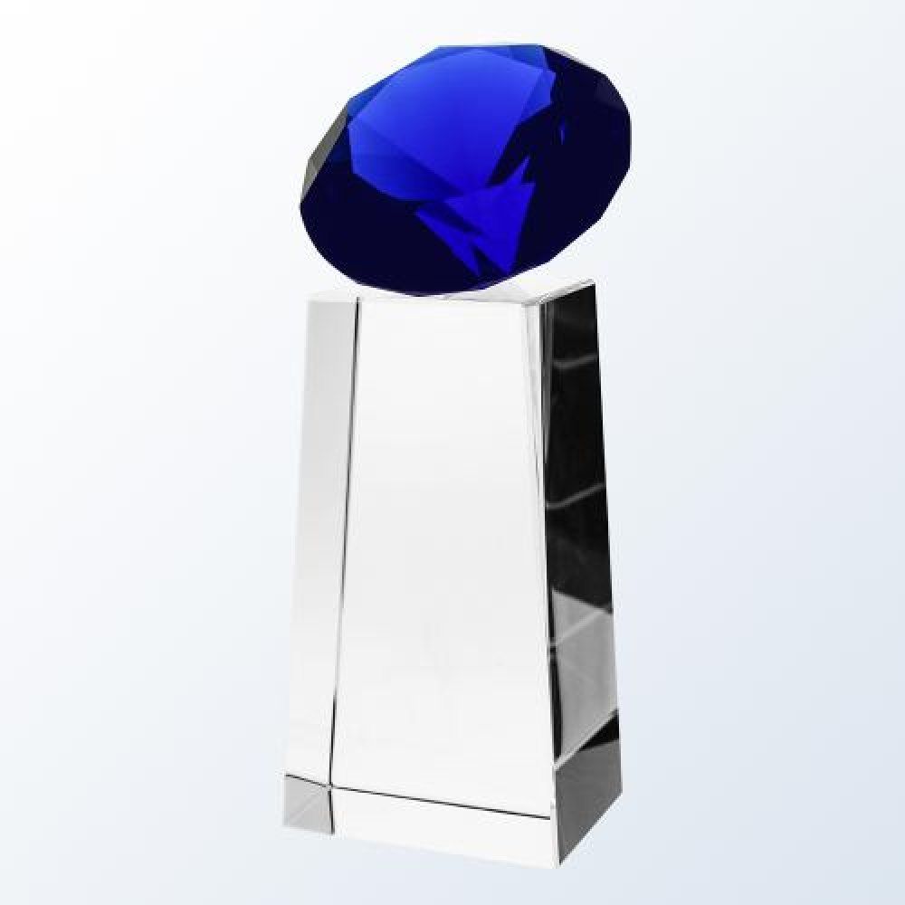 Blue Diamond Slant — 5-7/8"H x 2-3/4"W x 2"D