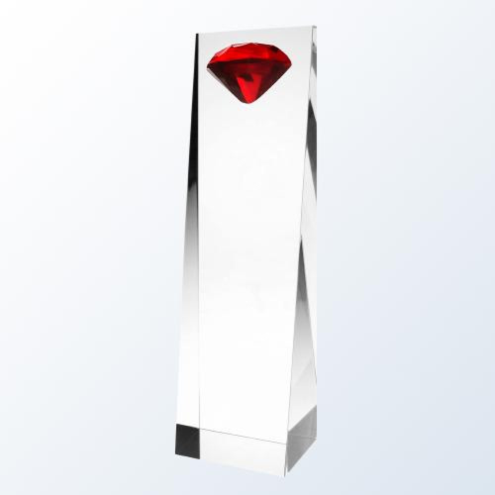 Red Diamond Tower — 10"H x 2-3/4"W x 2"D